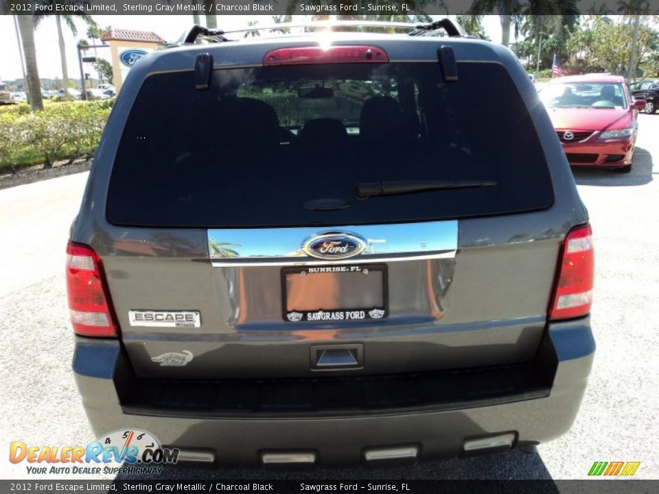 2012 Ford Escape Limited Sterling Gray Metallic / Charcoal Black Photo #7
