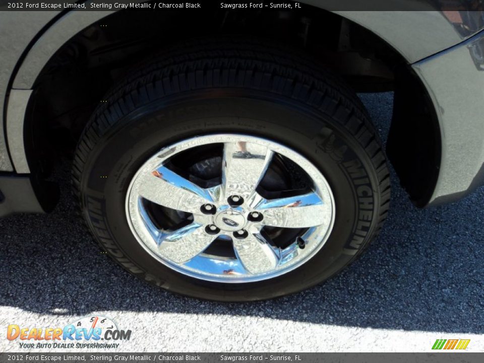 2012 Ford Escape Limited Sterling Gray Metallic / Charcoal Black Photo #10