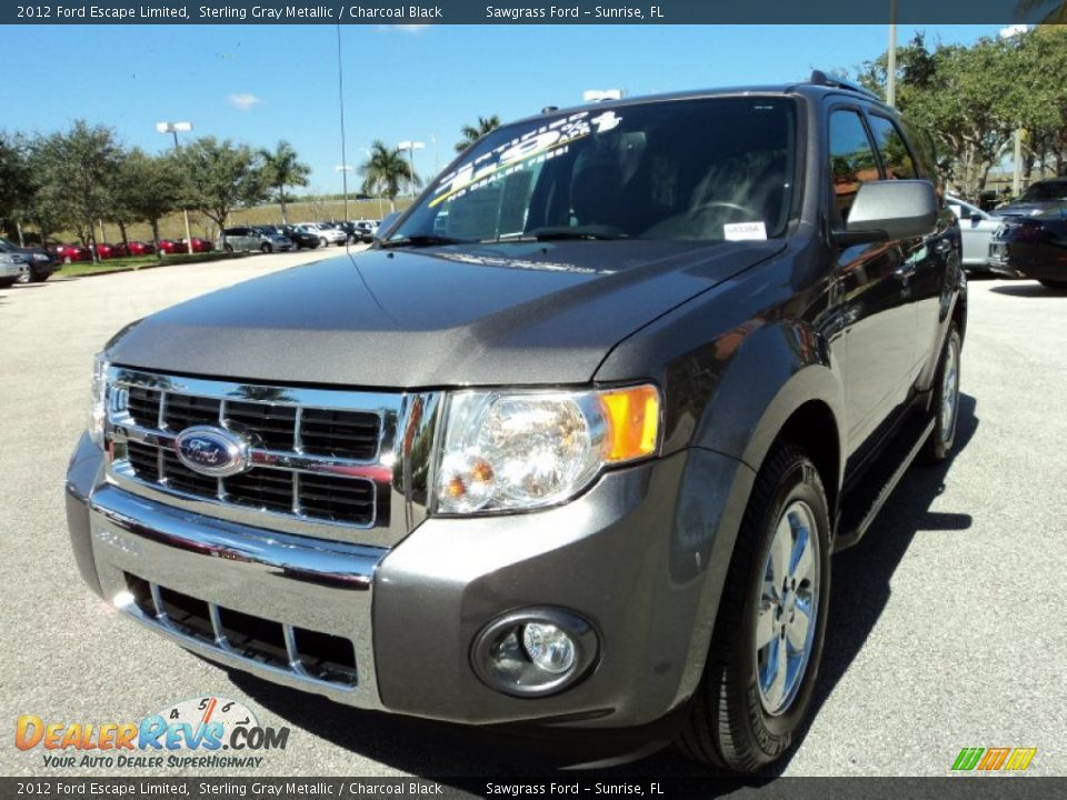 2012 Ford Escape Limited Sterling Gray Metallic / Charcoal Black Photo #14