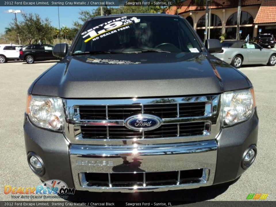 2012 Ford Escape Limited Sterling Gray Metallic / Charcoal Black Photo #15