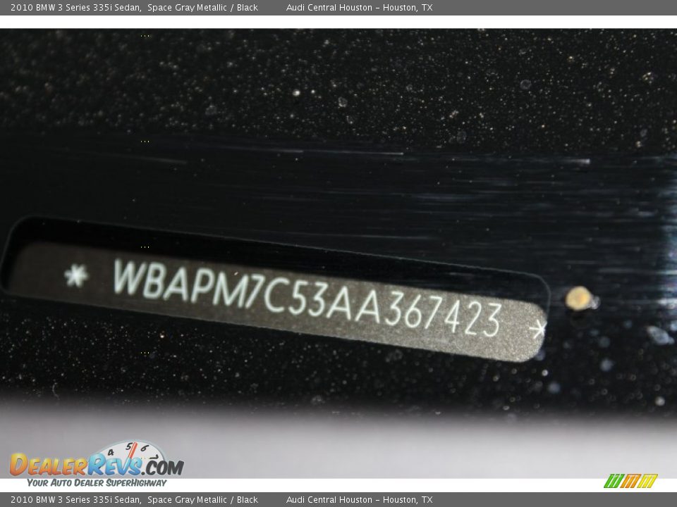 2010 BMW 3 Series 335i Sedan Space Gray Metallic / Black Photo #35