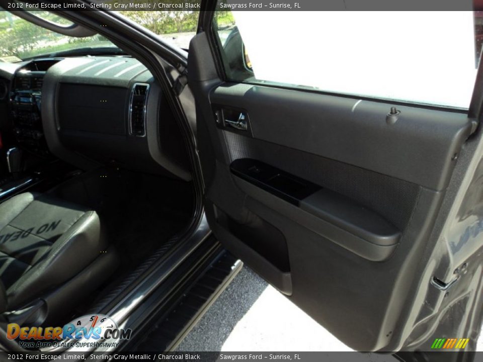 2012 Ford Escape Limited Sterling Gray Metallic / Charcoal Black Photo #20