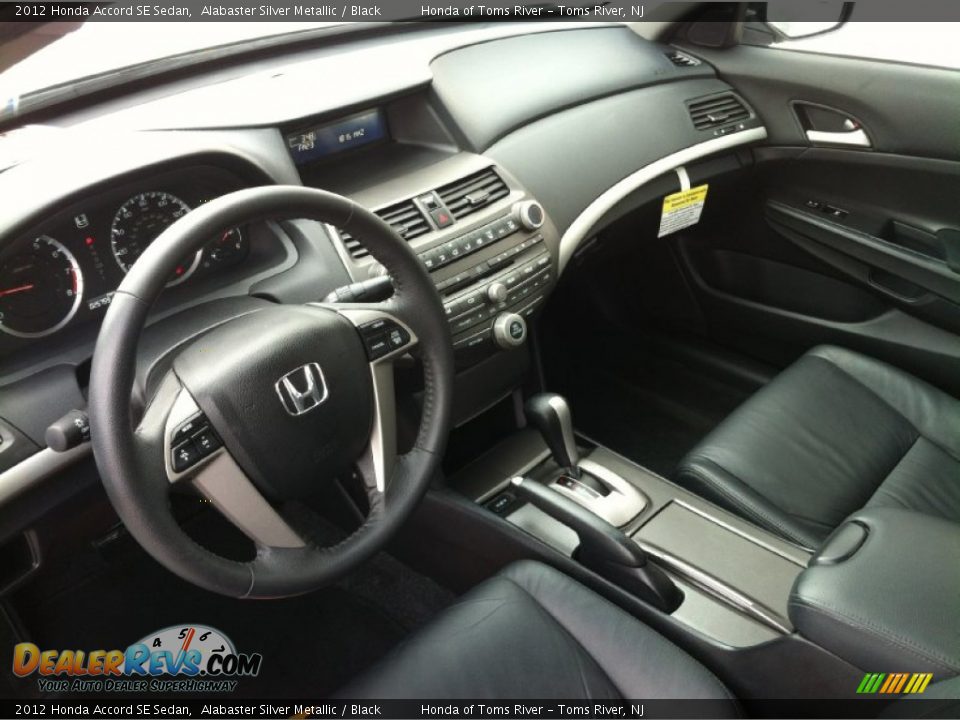 2012 Honda Accord SE Sedan Alabaster Silver Metallic / Black Photo #9