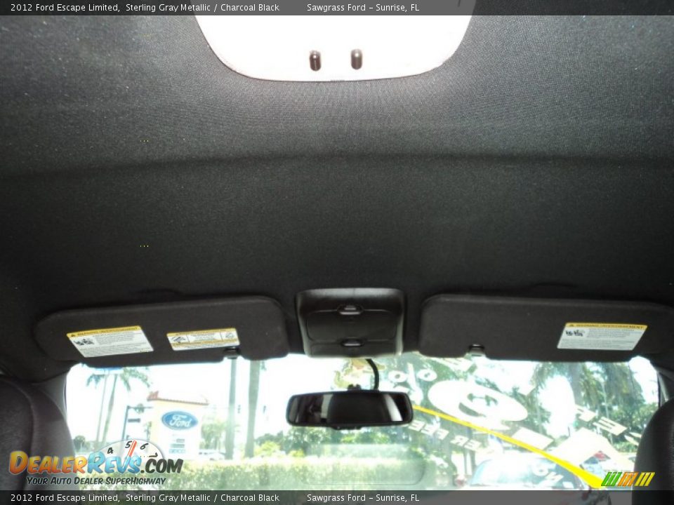 2012 Ford Escape Limited Sterling Gray Metallic / Charcoal Black Photo #29