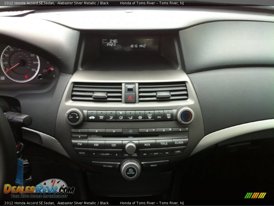 2012 Honda Accord SE Sedan Alabaster Silver Metallic / Black Photo #13