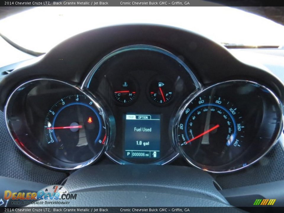 2014 Chevrolet Cruze LTZ Black Granite Metallic / Jet Black Photo #14