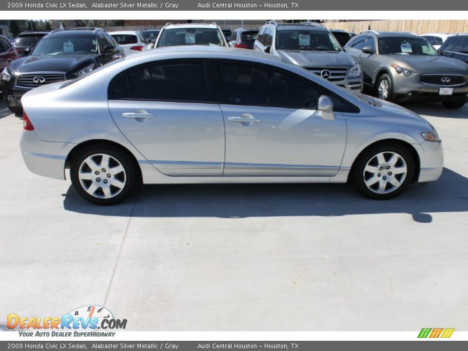 Alabaster Silver Metallic 2009 Honda Civic LX Sedan Photo #11