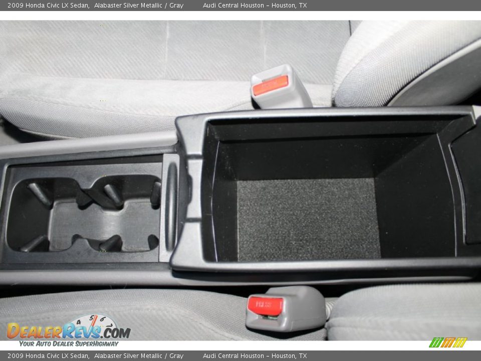 2009 Honda Civic LX Sedan Alabaster Silver Metallic / Gray Photo #18