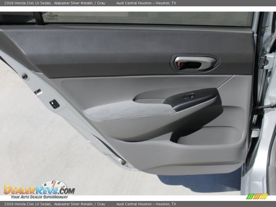 2009 Honda Civic LX Sedan Alabaster Silver Metallic / Gray Photo #19