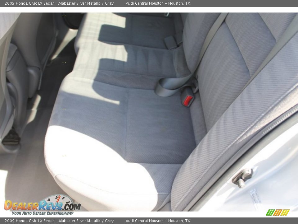 2009 Honda Civic LX Sedan Alabaster Silver Metallic / Gray Photo #20