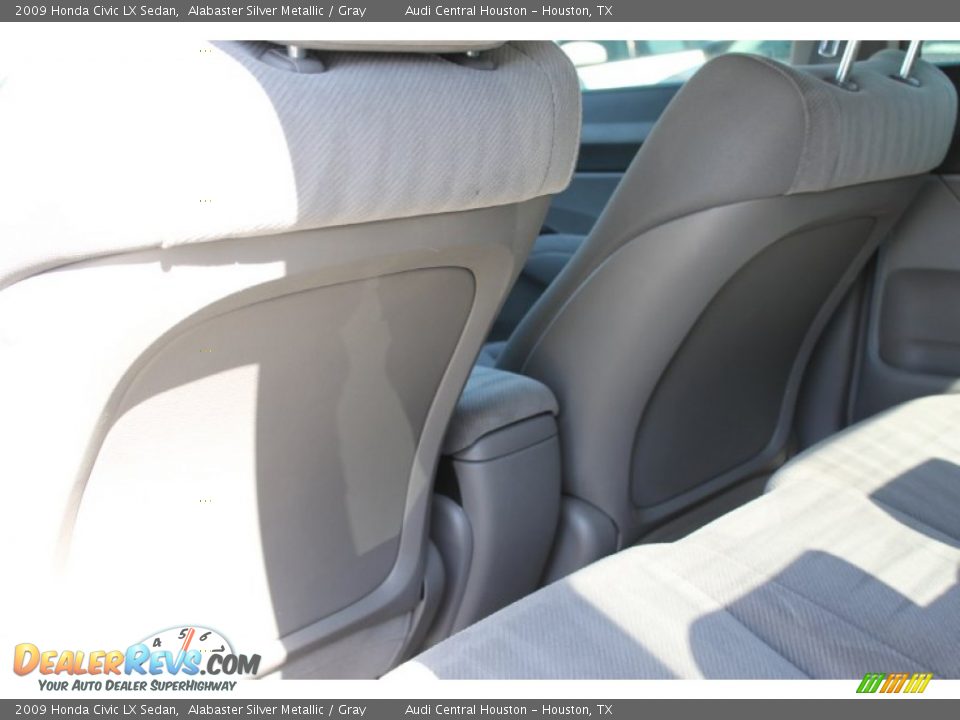 2009 Honda Civic LX Sedan Alabaster Silver Metallic / Gray Photo #21