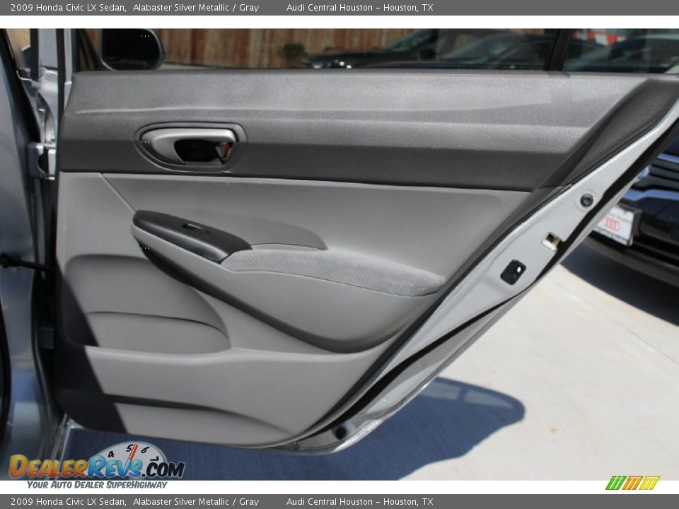 2009 Honda Civic LX Sedan Alabaster Silver Metallic / Gray Photo #24