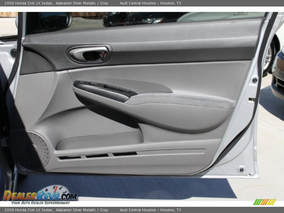 2009 Honda Civic LX Sedan Alabaster Silver Metallic / Gray Photo #26