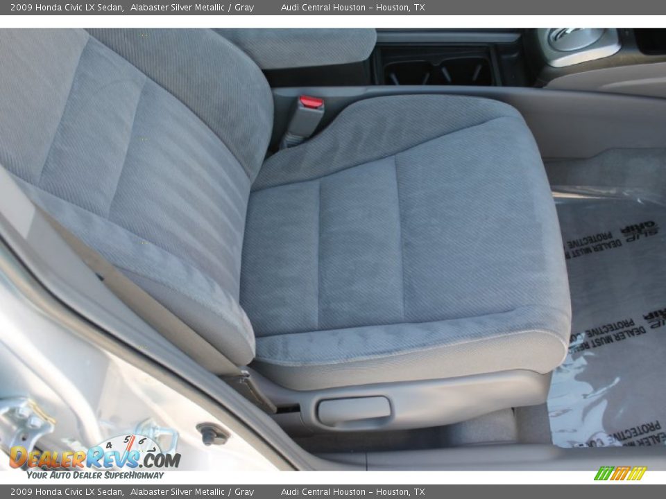2009 Honda Civic LX Sedan Alabaster Silver Metallic / Gray Photo #27