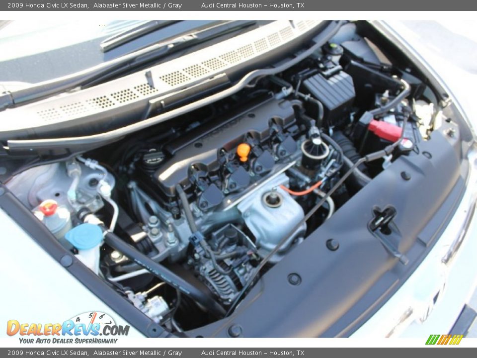 2009 Honda Civic LX Sedan Alabaster Silver Metallic / Gray Photo #29