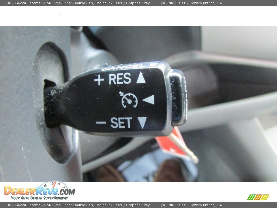 2007 Toyota Tacoma V6 SR5 PreRunner Double Cab Indigo Ink Pearl / Graphite Gray Photo #27