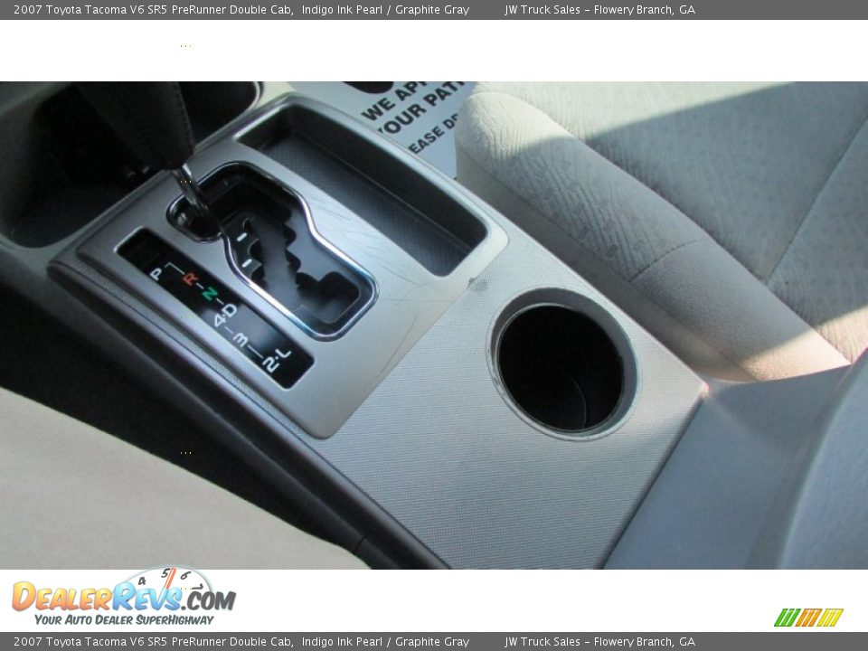 2007 Toyota Tacoma V6 SR5 PreRunner Double Cab Indigo Ink Pearl / Graphite Gray Photo #33