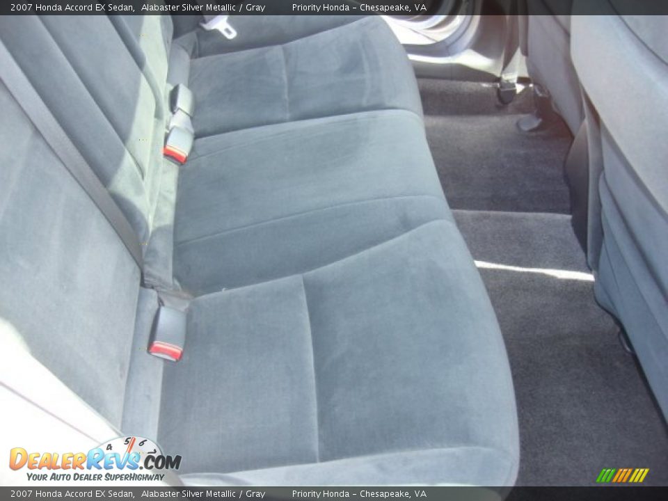 2007 Honda Accord EX Sedan Alabaster Silver Metallic / Gray Photo #13