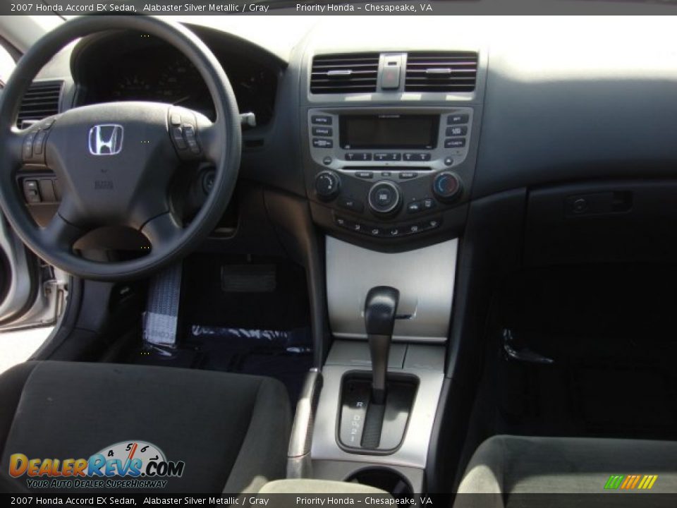 2007 Honda Accord EX Sedan Alabaster Silver Metallic / Gray Photo #14