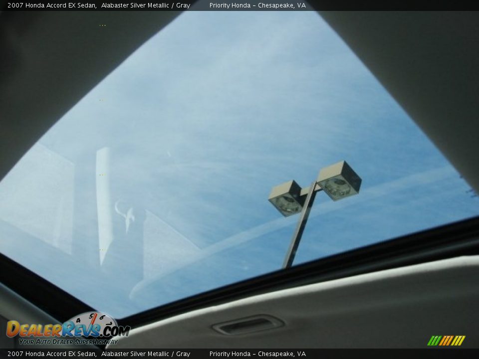 2007 Honda Accord EX Sedan Alabaster Silver Metallic / Gray Photo #16