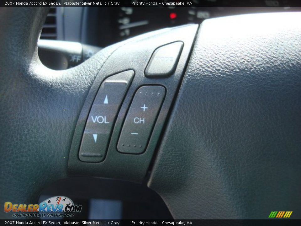 2007 Honda Accord EX Sedan Alabaster Silver Metallic / Gray Photo #21