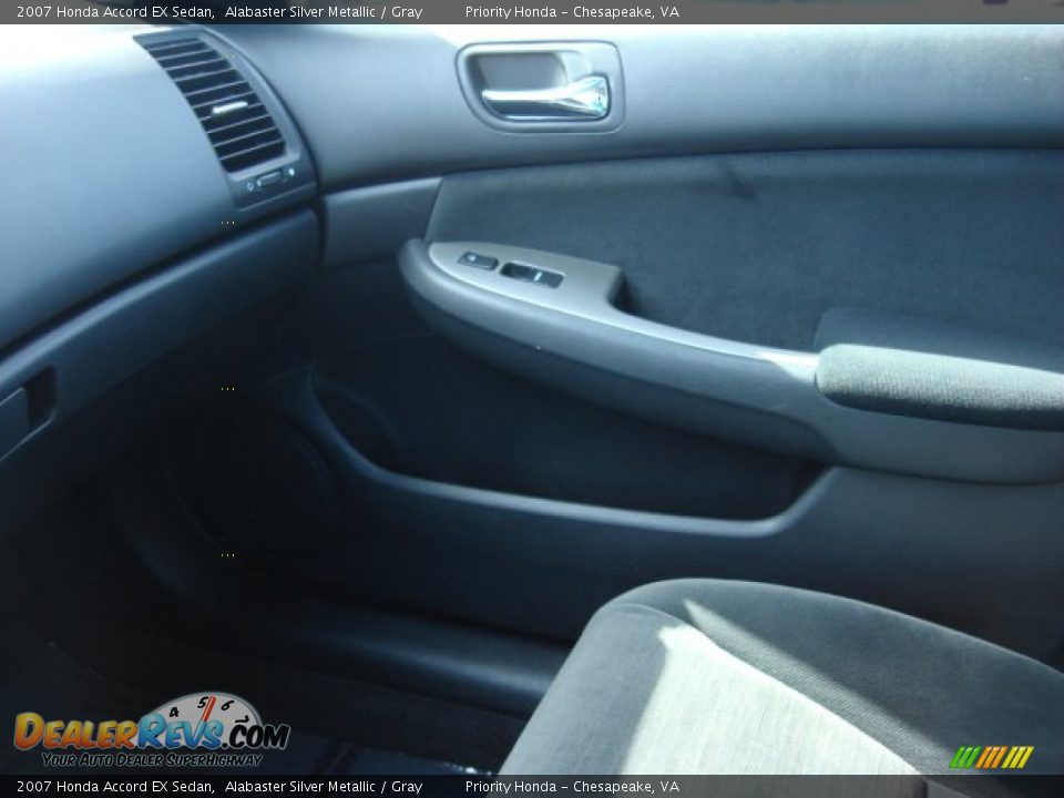 2007 Honda Accord EX Sedan Alabaster Silver Metallic / Gray Photo #24