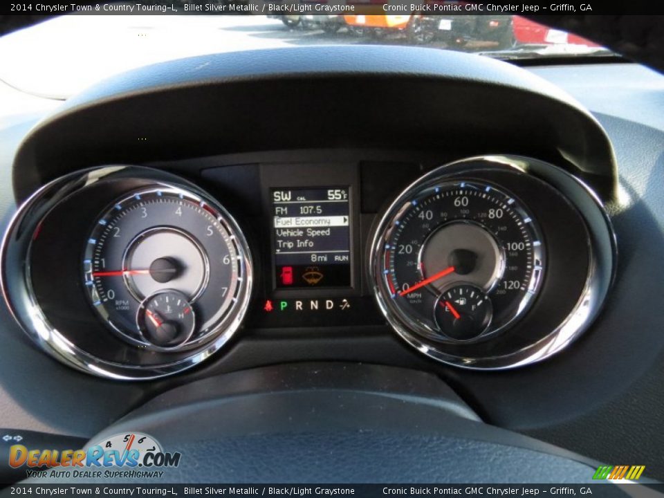 2014 Chrysler Town & Country Touring-L Billet Silver Metallic / Black/Light Graystone Photo #14
