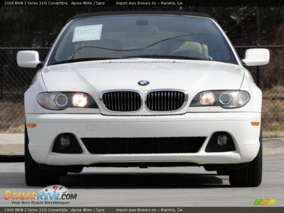 2006 BMW 3 Series 330i Convertible Alpine White / Sand Photo #8