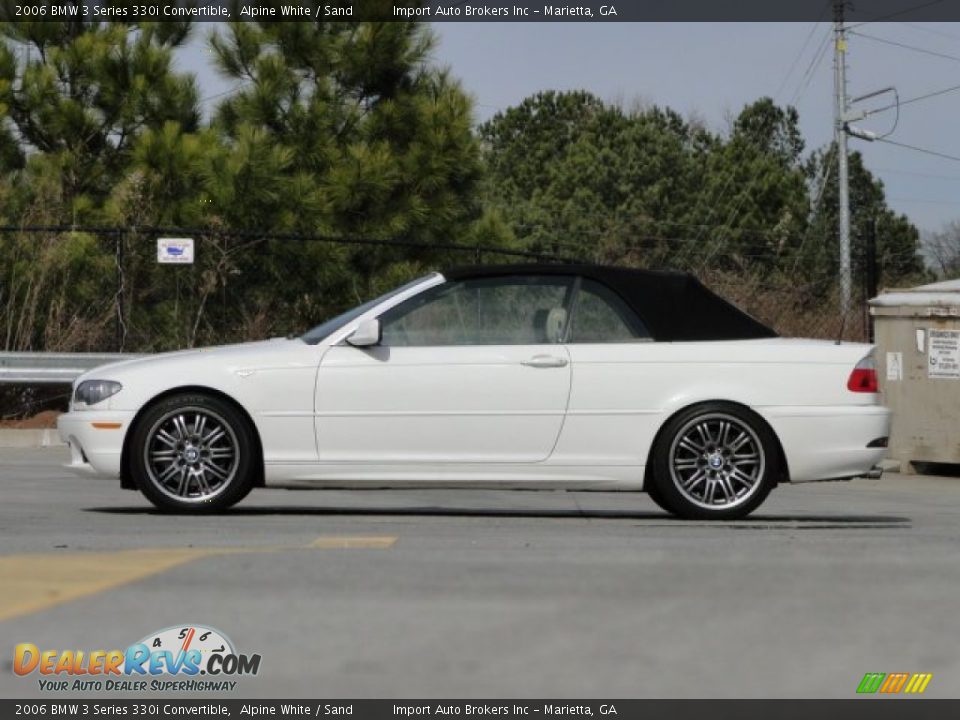 2006 BMW 3 Series 330i Convertible Alpine White / Sand Photo #9