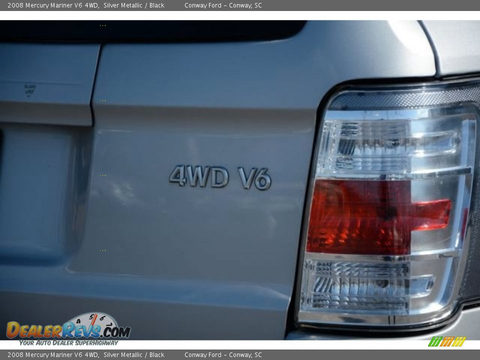 2008 Mercury Mariner V6 4WD Silver Metallic / Black Photo #6