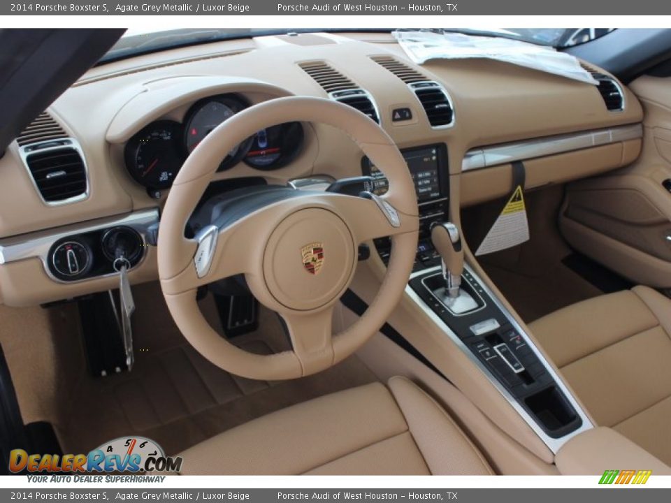 Luxor Beige Interior - 2014 Porsche Boxster S Photo #13
