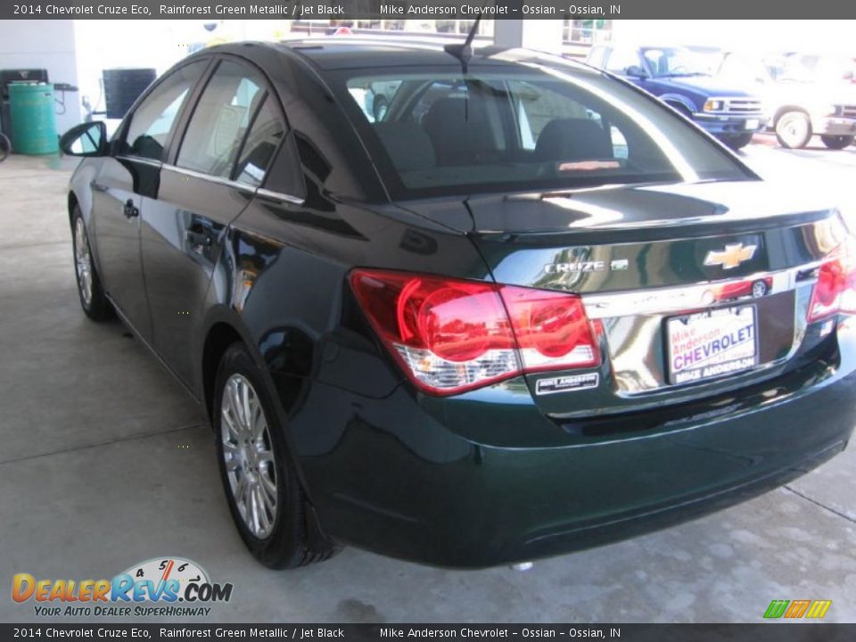 2014 Chevrolet Cruze Eco Rainforest Green Metallic / Jet Black Photo #3