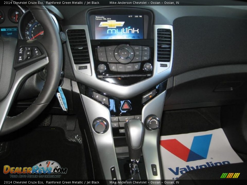 2014 Chevrolet Cruze Eco Rainforest Green Metallic / Jet Black Photo #5