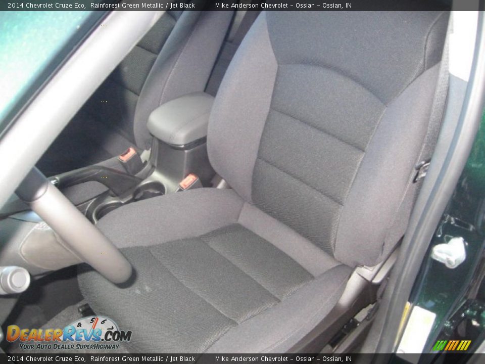 2014 Chevrolet Cruze Eco Rainforest Green Metallic / Jet Black Photo #7