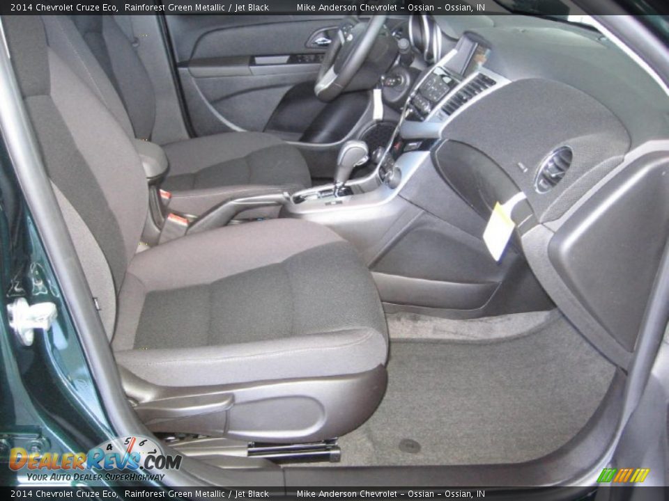 2014 Chevrolet Cruze Eco Rainforest Green Metallic / Jet Black Photo #9