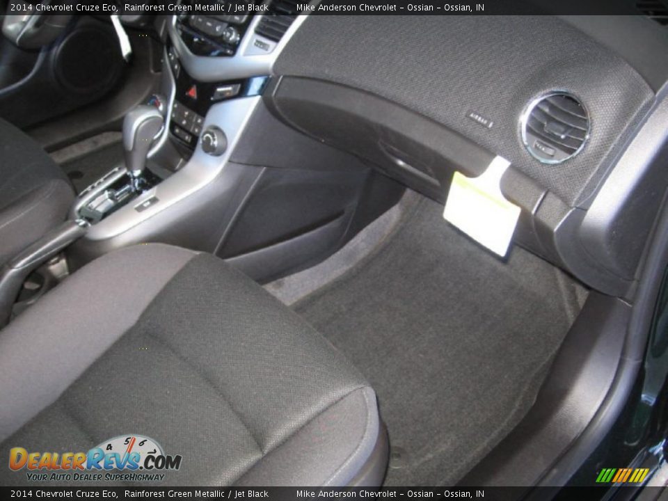 2014 Chevrolet Cruze Eco Rainforest Green Metallic / Jet Black Photo #11
