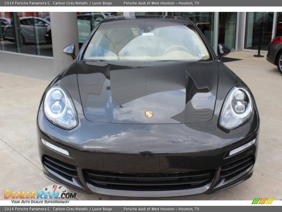 2014 Porsche Panamera S Carbon Grey Metallic / Luxor Beige Photo #2