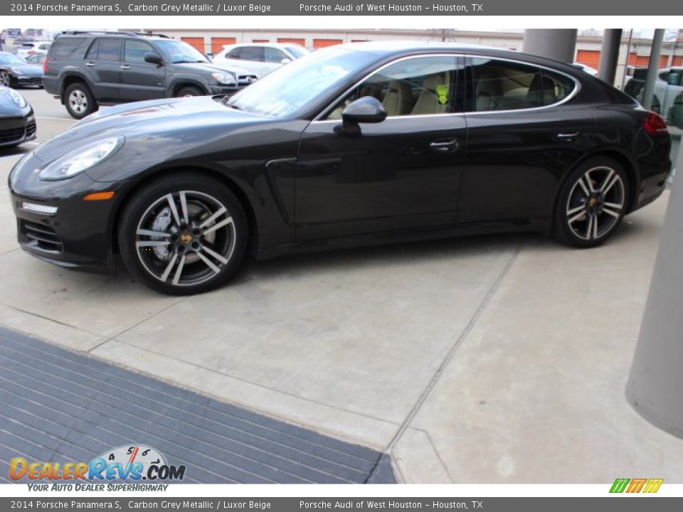 2014 Porsche Panamera S Carbon Grey Metallic / Luxor Beige Photo #4