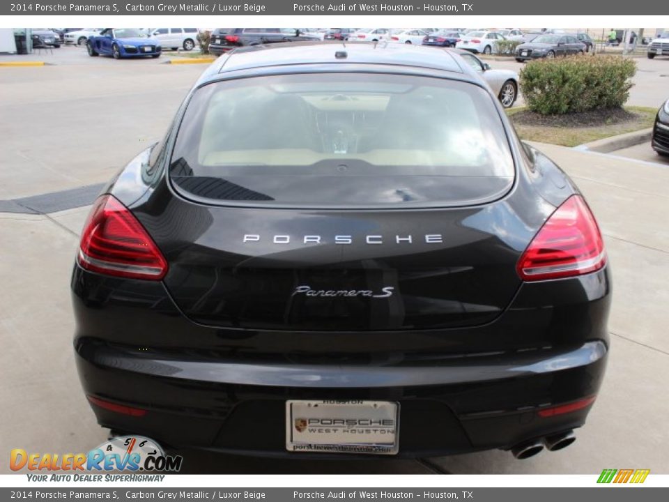 2014 Porsche Panamera S Carbon Grey Metallic / Luxor Beige Photo #6