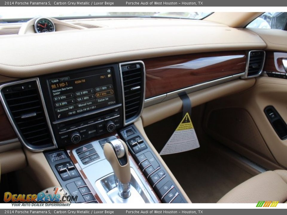 2014 Porsche Panamera S Carbon Grey Metallic / Luxor Beige Photo #16