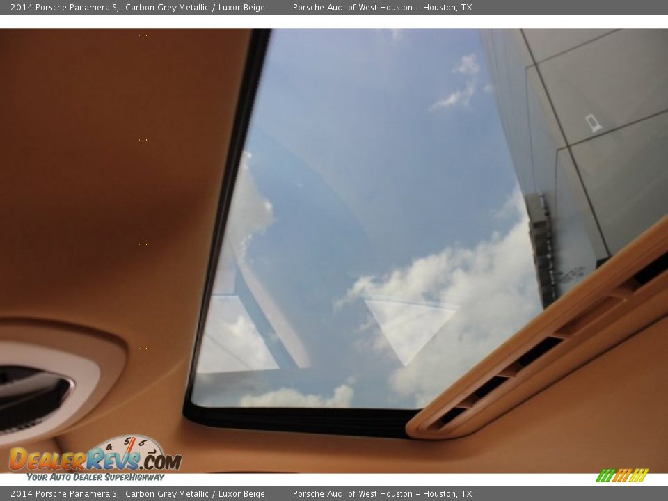 2014 Porsche Panamera S Carbon Grey Metallic / Luxor Beige Photo #18