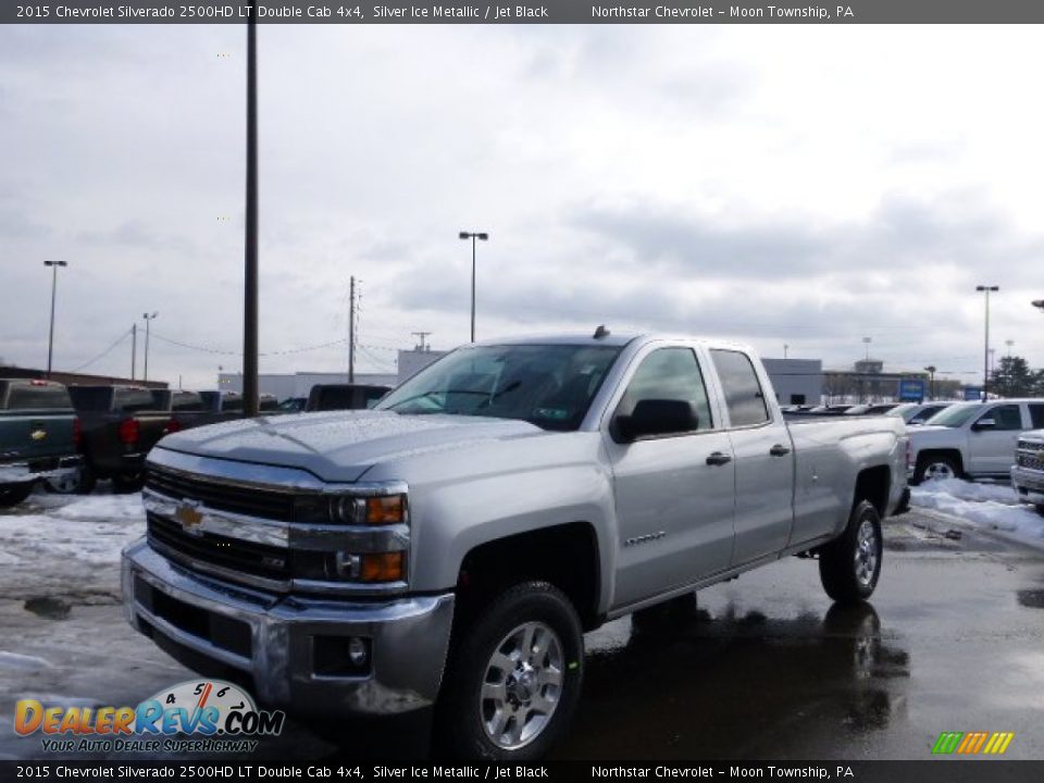 2015 Chevrolet Silverado 2500HD LT Double Cab 4x4 Silver Ice Metallic / Jet Black Photo #1