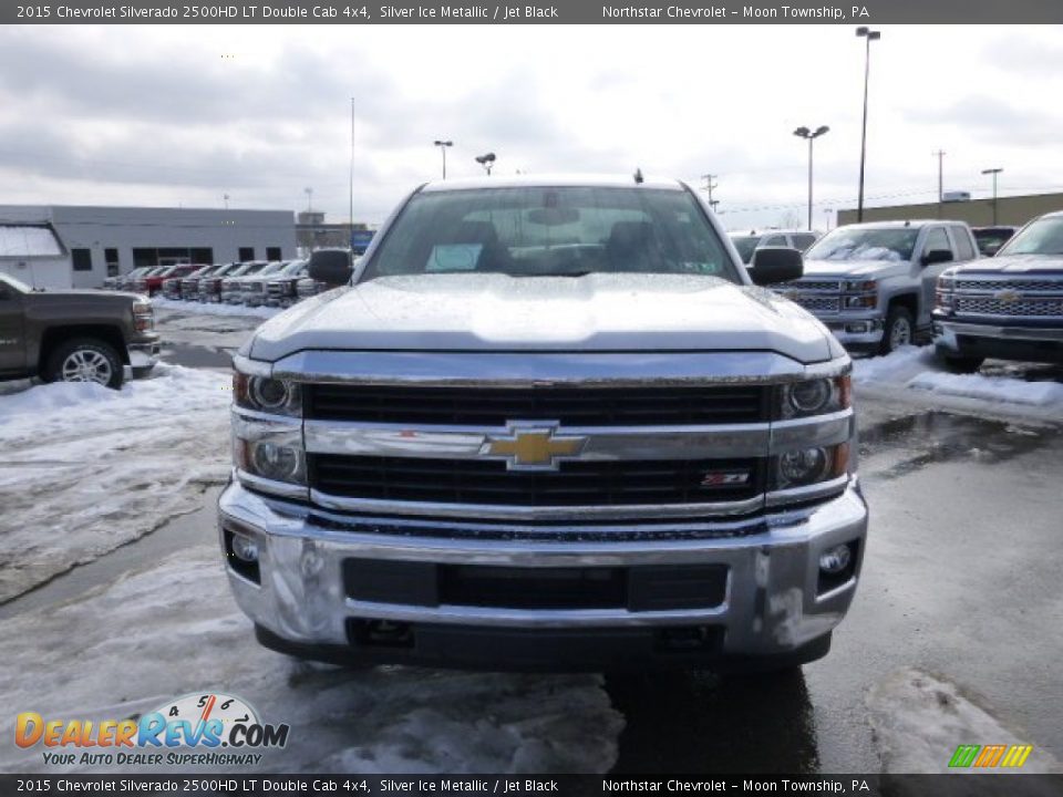 2015 Chevrolet Silverado 2500HD LT Double Cab 4x4 Silver Ice Metallic / Jet Black Photo #2