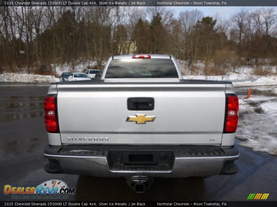 2015 Chevrolet Silverado 2500HD LT Double Cab 4x4 Silver Ice Metallic / Jet Black Photo #6