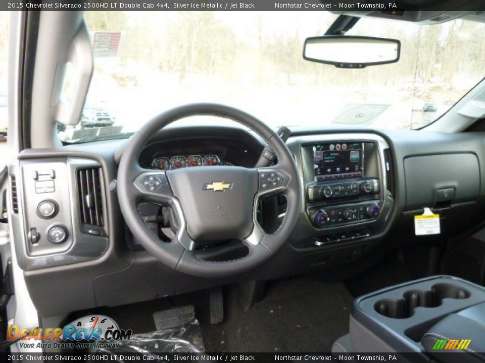 Dashboard of 2015 Chevrolet Silverado 2500HD LT Double Cab 4x4 Photo #12