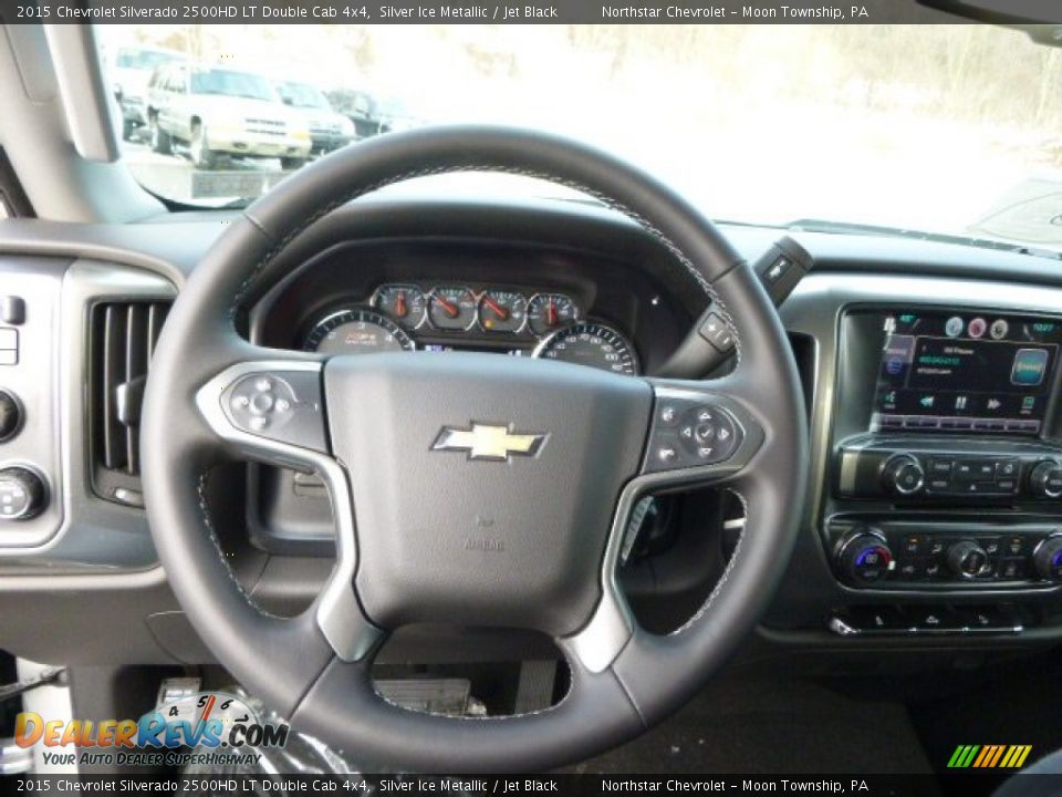 2015 Chevrolet Silverado 2500HD LT Double Cab 4x4 Steering Wheel Photo #18