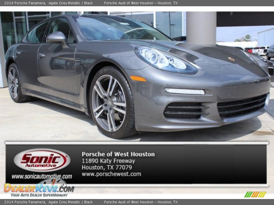 2014 Porsche Panamera Agate Grey Metallic / Black Photo #1