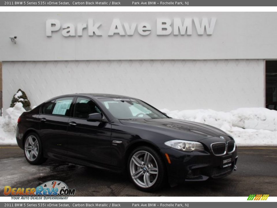 2011 BMW 5 Series 535i xDrive Sedan Carbon Black Metallic / Black Photo #1