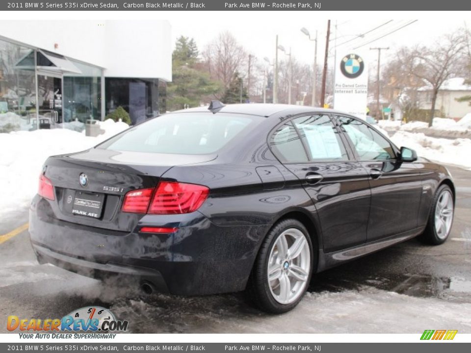 2011 BMW 5 Series 535i xDrive Sedan Carbon Black Metallic / Black Photo #3
