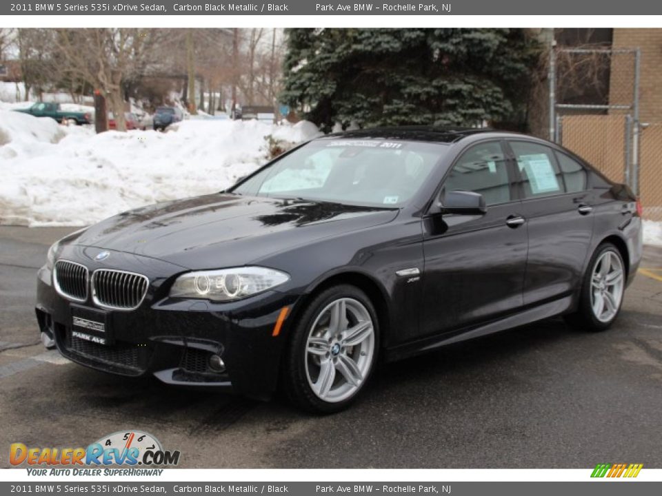 2011 BMW 5 Series 535i xDrive Sedan Carbon Black Metallic / Black Photo #6